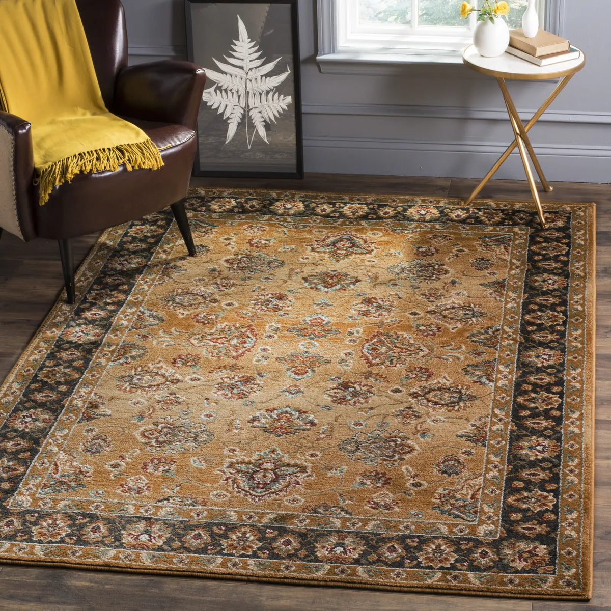 Safavieh Summit 5'-1" x 7'-6" Rug in Beige / Dark Grey