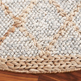 Safavieh Natural Fiber 6'-0" x 6'-0" Rug in Grey / Bleach