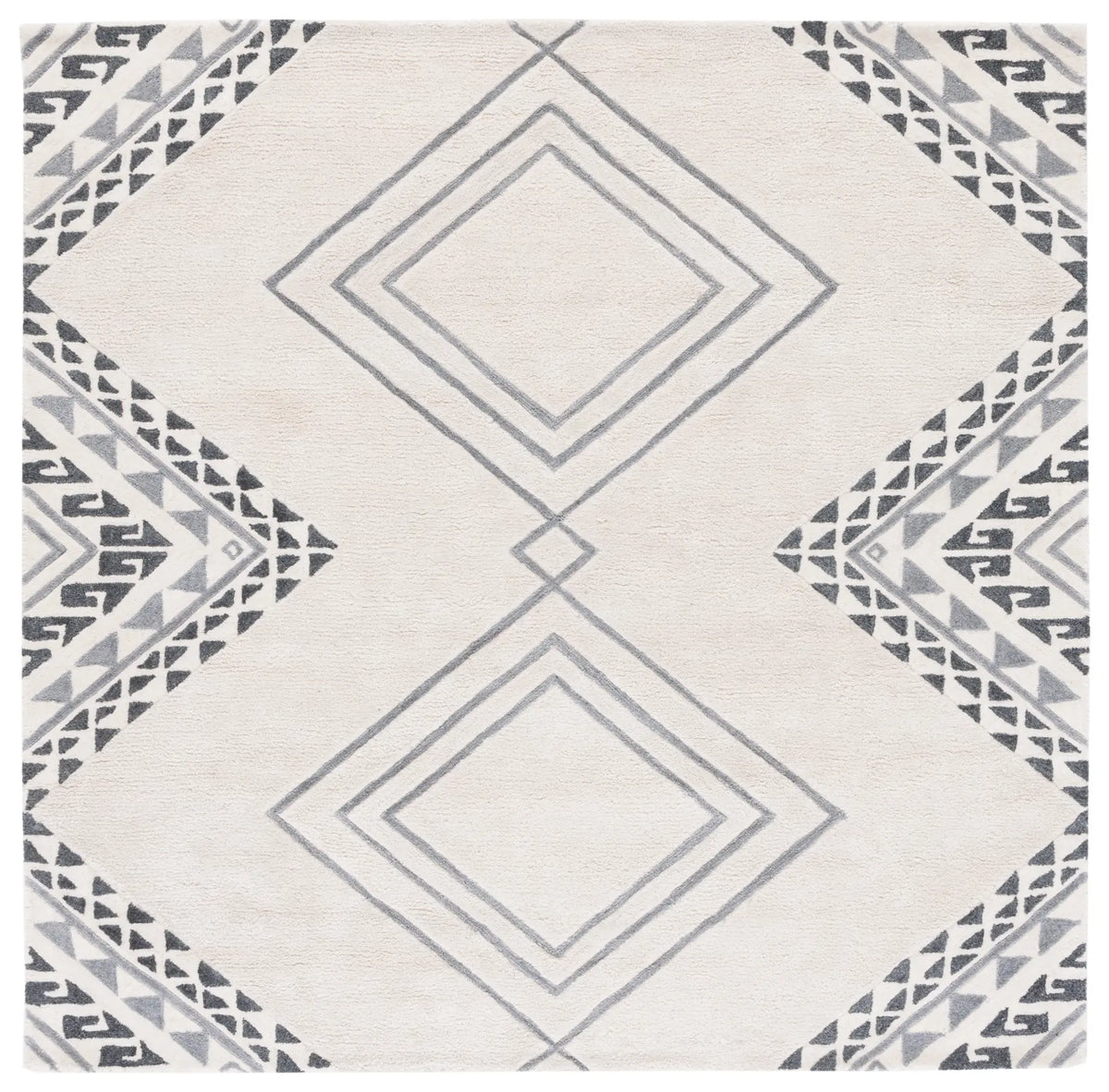 Safavieh Casablanca 7'-0" x 7'-0" Rug in Ivory / Grey