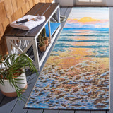 Safavieh Barbados 500 2'-8" x 10'-5" Rug in Gold / Blue