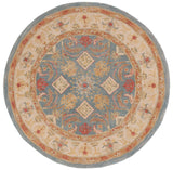 Safavieh Anatolia 6'-0" x 6'-0" Rug in Light Blue / Ivory