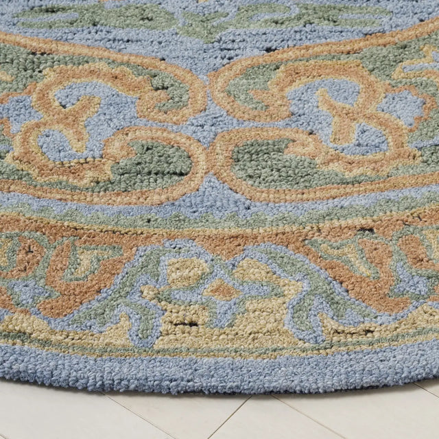 Safavieh Savonnerie 6'-0" x 6'-0" Rug in Pink / Gold