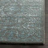 Safavieh Glamour 4'-0" x 6'-0" Rug in Blue / Dark Grey