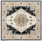Safavieh Heritage 6'-0" x 6'-0" Rug in Beige / Navy