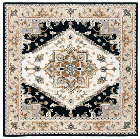 Safavieh Heritage 6'-0" x 6'-0" Rug in Beige / Navy