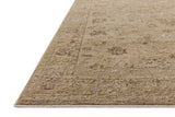 Loloi Willa WIA-02 Taupe / Natural Power Loomed Rug - rug corner