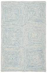 Safavieh Metro 4'-0" x 6'-0" Rug in Light Blue / Ivory