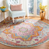 Safavieh Crystal 10'-0" x 10'-0" Rug in Light Blue / Fuchsia