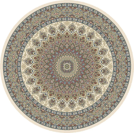 Dynamic Rugs Ancient Garden 57090 Ivory Rugs - Round
