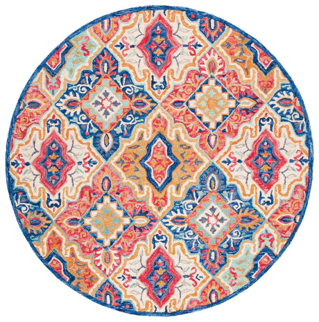 Safavieh Aspen 7'-0" x 7'-0" Rug in Blue / Rust