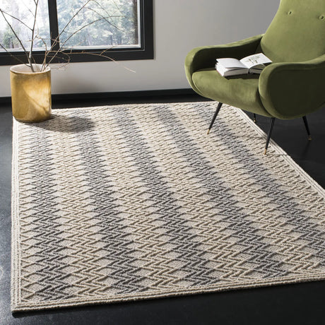 Safavieh Trace 4'-0" x 6'-0" Rug in Blue / Black