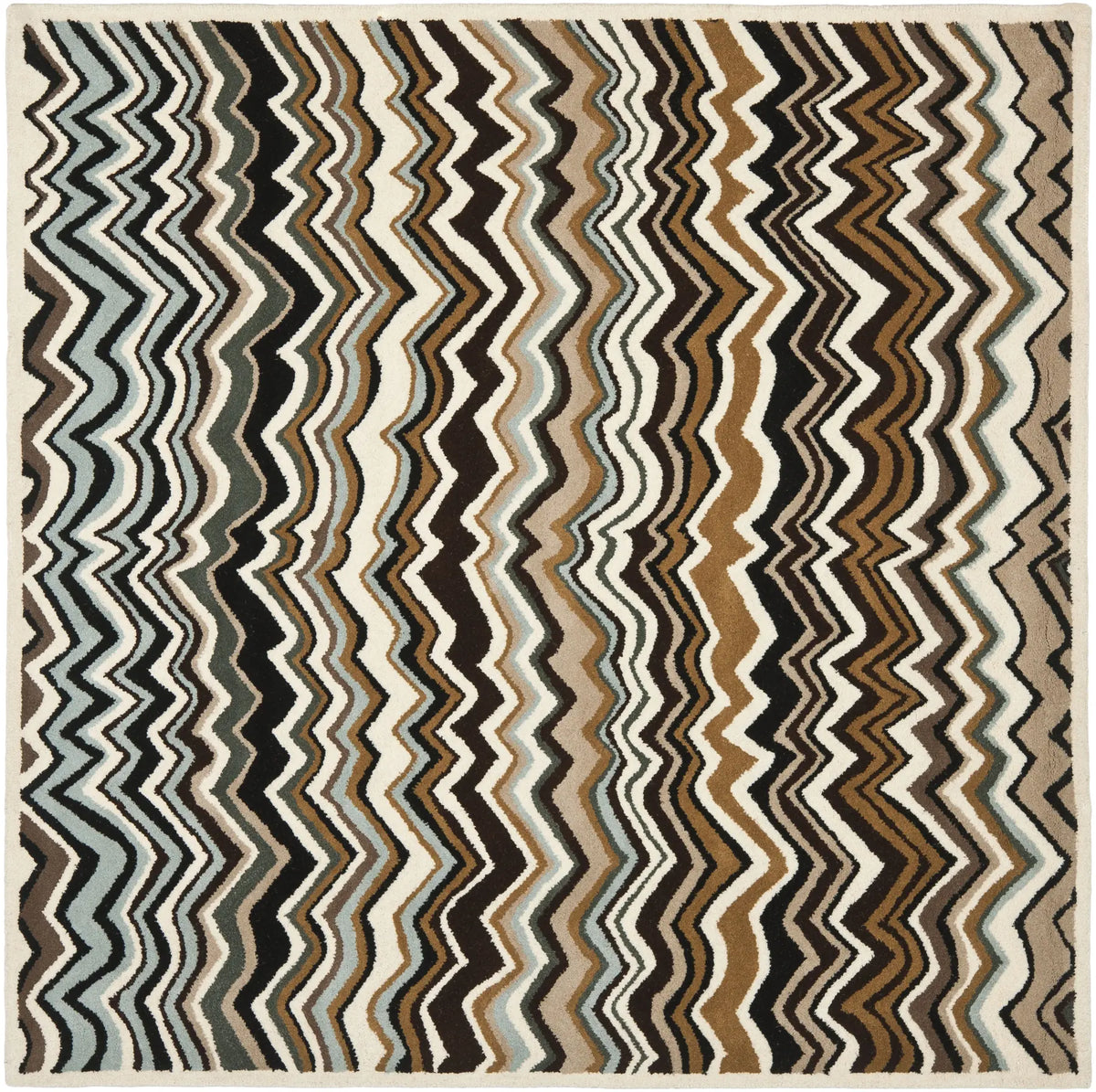 Safavieh Wyndham 7'-0" x 7'-0" Rug in Brown / Multi