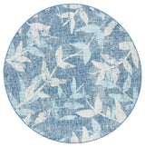 Safavieh Courtyard 6'-7" x 6'-7" Rug in Navy / Blue