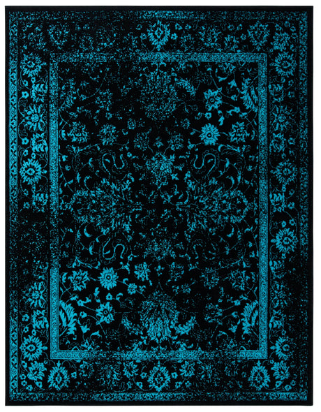 Safavieh Adirondack 10'-0" x 14'-0" Rug in Black / Teal