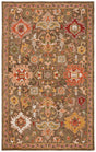Safavieh Heritage 4'-0" x 6'-0" Rug in Brown / Green