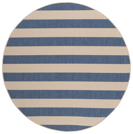 Safavieh Courtyard 6'-7" x 6'-7" Rug in Beige / Blue