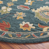 Safavieh Metro 6'-0" x 6'-0" Rug in Dark Grey / Red