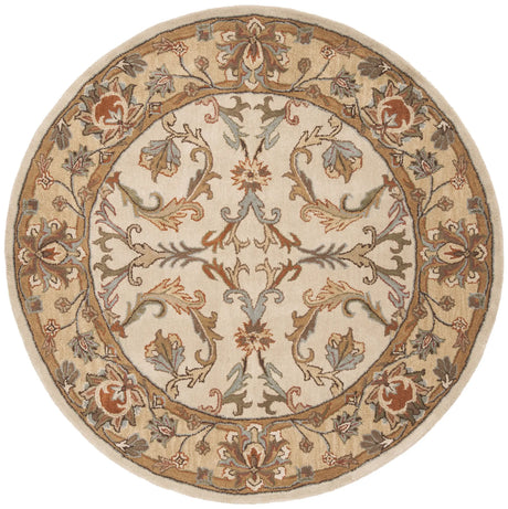 Safavieh Heritage 6'-0" x 6'-0" Rug in Beige / Gold