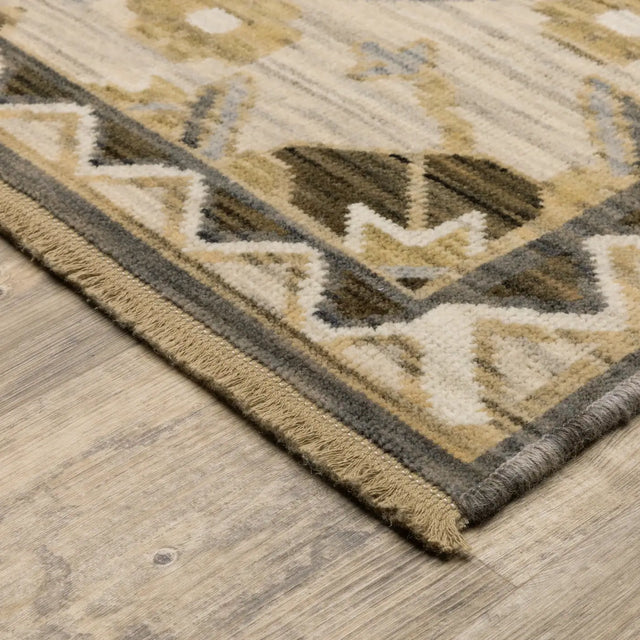 Oriental Weavers Sphinx Acacia ACA03 Grey Rugs - corner detail