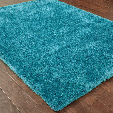 Oriental Weavers Sphinx Cosmo 81104 Teal / Teal Rugs - angle detail