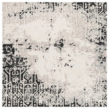 Safavieh Ebony 6'-0" x 6'-0" Rug in Black / Ivory