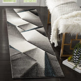 Safavieh Hollywood 2'-3" x 8'-0" Rug in Grey / Teal