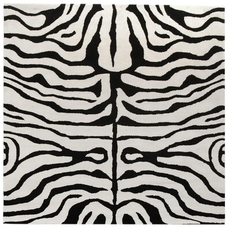 Safavieh Soho 6'-0" x 6'-0" Rug in Black / White