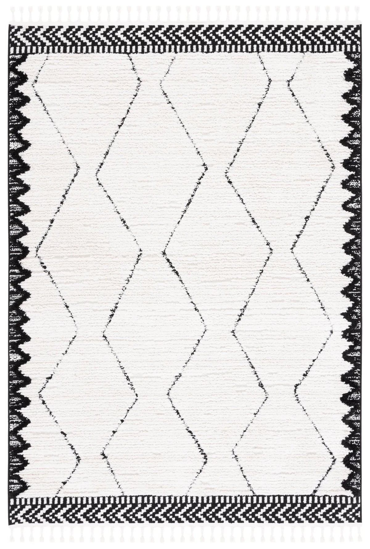 Safavieh Marrakesh 4'-0" x 6'-0" Rug in Ivory / Anthracite