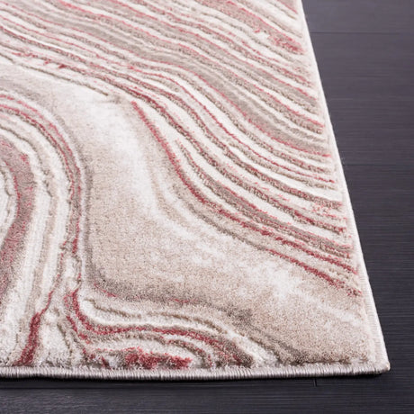 Safavieh Meadow 500 4'-0" x 6'-0" Rug in Pink / Beige