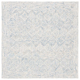 Safavieh Micro-Loop 5'-0" x 5'-0" Rug in Blue / Ivory