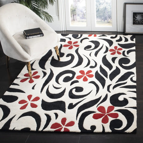 Safavieh Soho 5'-0" x 8'-0" Rug in Ivory / Black