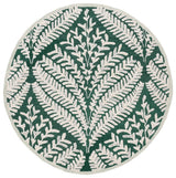 Safavieh Capri 5'-0" x 5'-0" Rug in Dark Green / Ivory