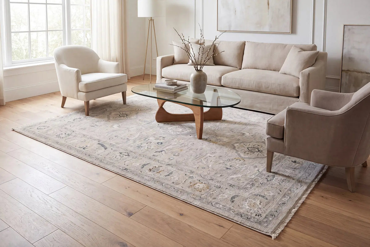 Dynamic Rugs Hudson 1450 Beige/Ivory Rug - Room