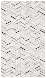 Safavieh Studio Leather 3'-0" x 5'-0" Rug in Ivory / Grey