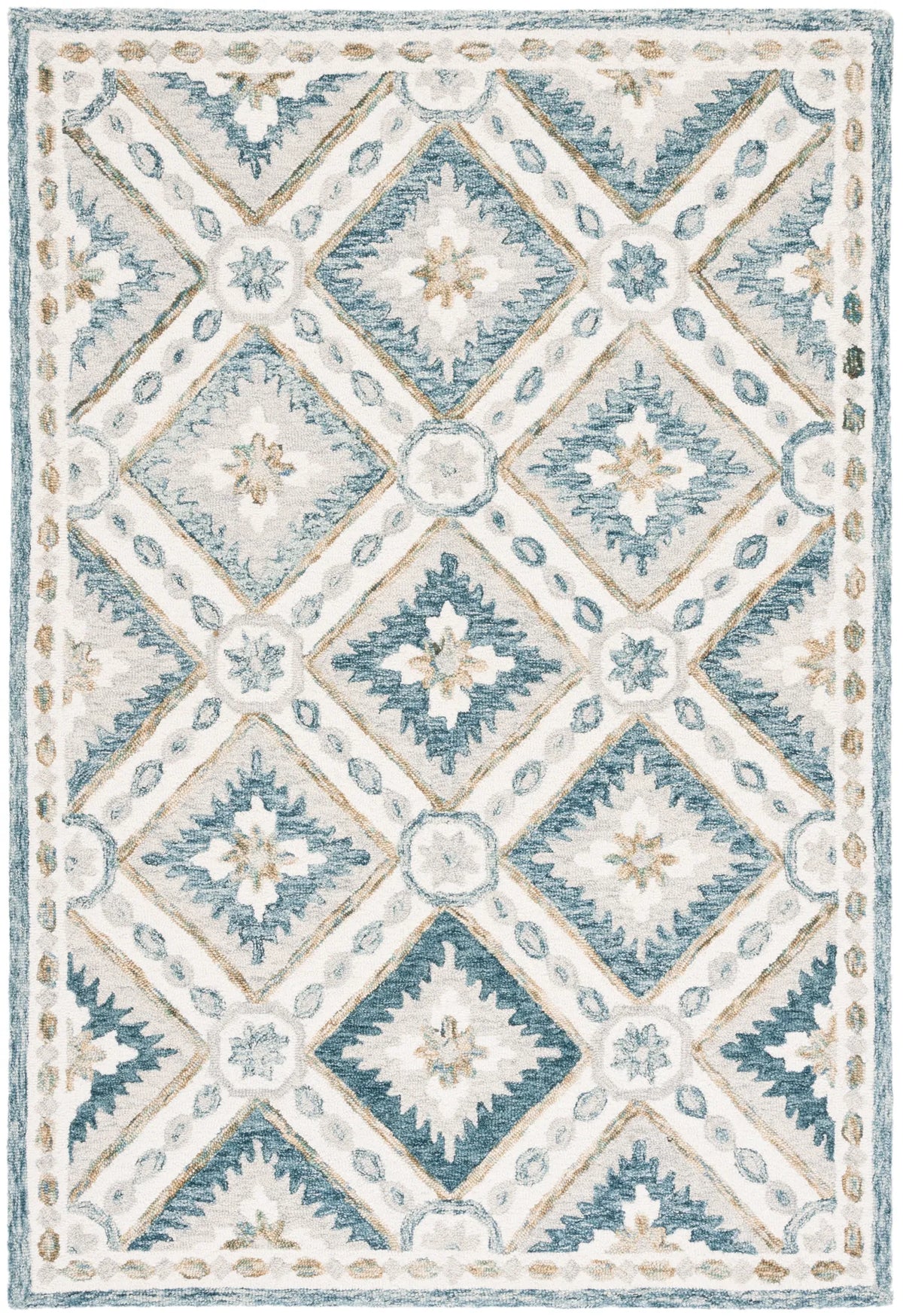 Safavieh Martha Stewart 4'-0" x 6'-0" Rug in Blue / Ivory