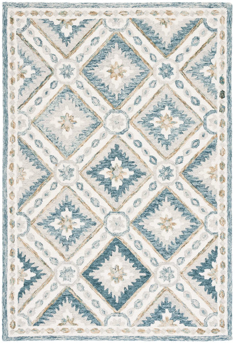 Safavieh Martha Stewart 4'-0" x 6'-0" Rug in Blue / Ivory