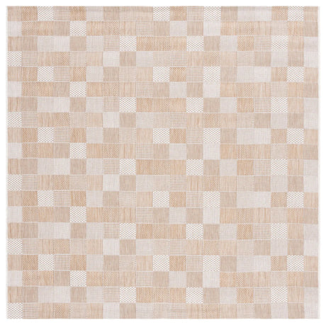 Safavieh Courtyard 6'-7" x 6'-7" Rug in Natural / Beige