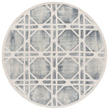 Safavieh Dip Dye 7'-0" x 7'-0" Rug in Ivory / Grey