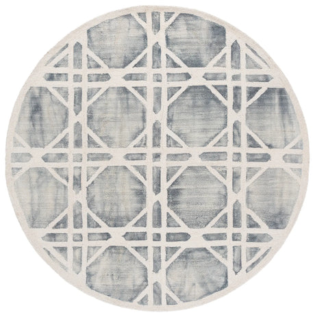 Safavieh Dip Dye 7'-0" x 7'-0" Rug in Ivory / Grey