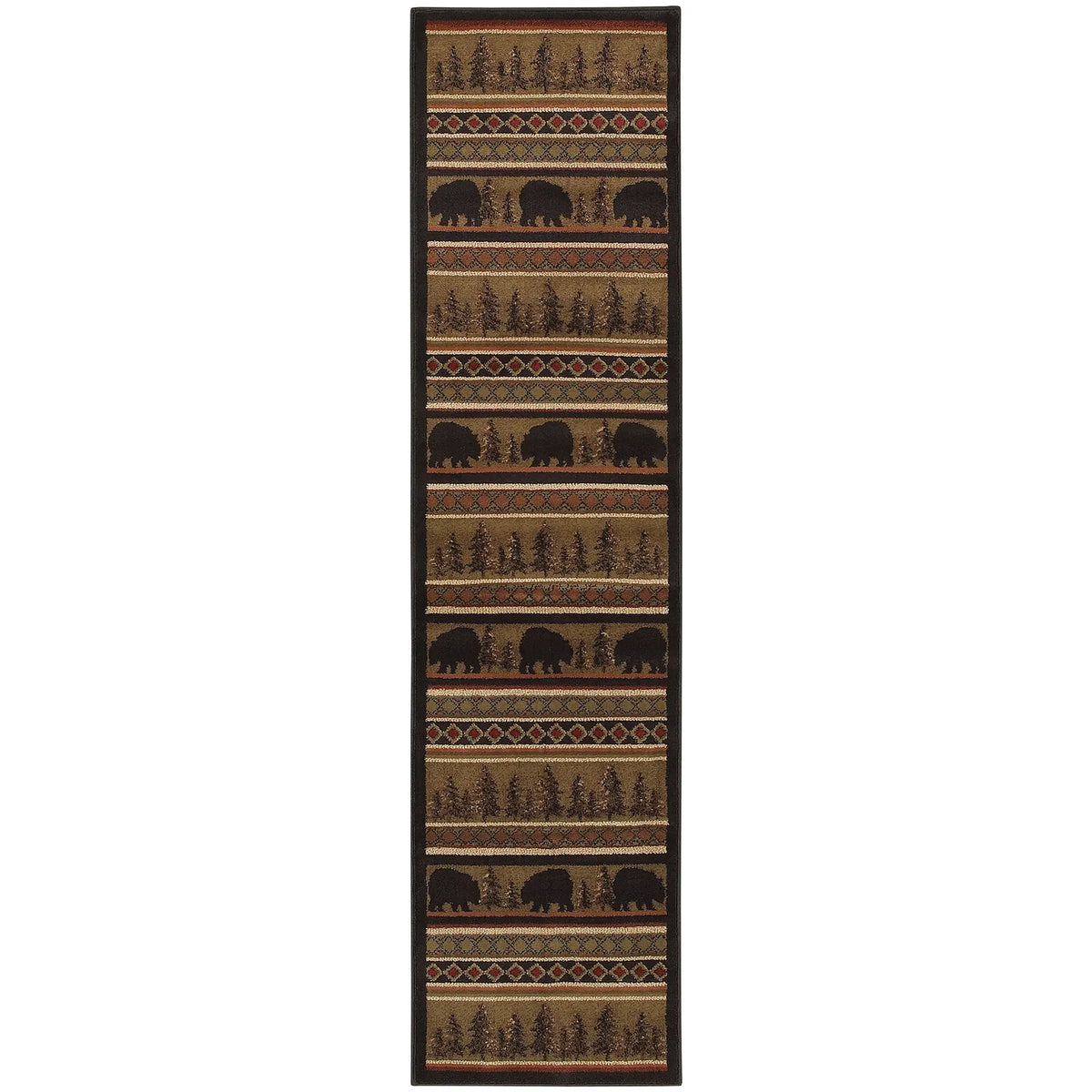 Oriental Weavers Sphinx Hudson 1066a Black / Beige Rugs - runner
