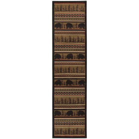 Oriental Weavers Sphinx Hudson 1066a Black / Beige Rugs - runner