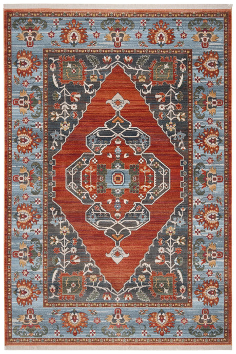 Safavieh Vintage Persian 4'-0" x 6'-0" Rug in Rust / Blue