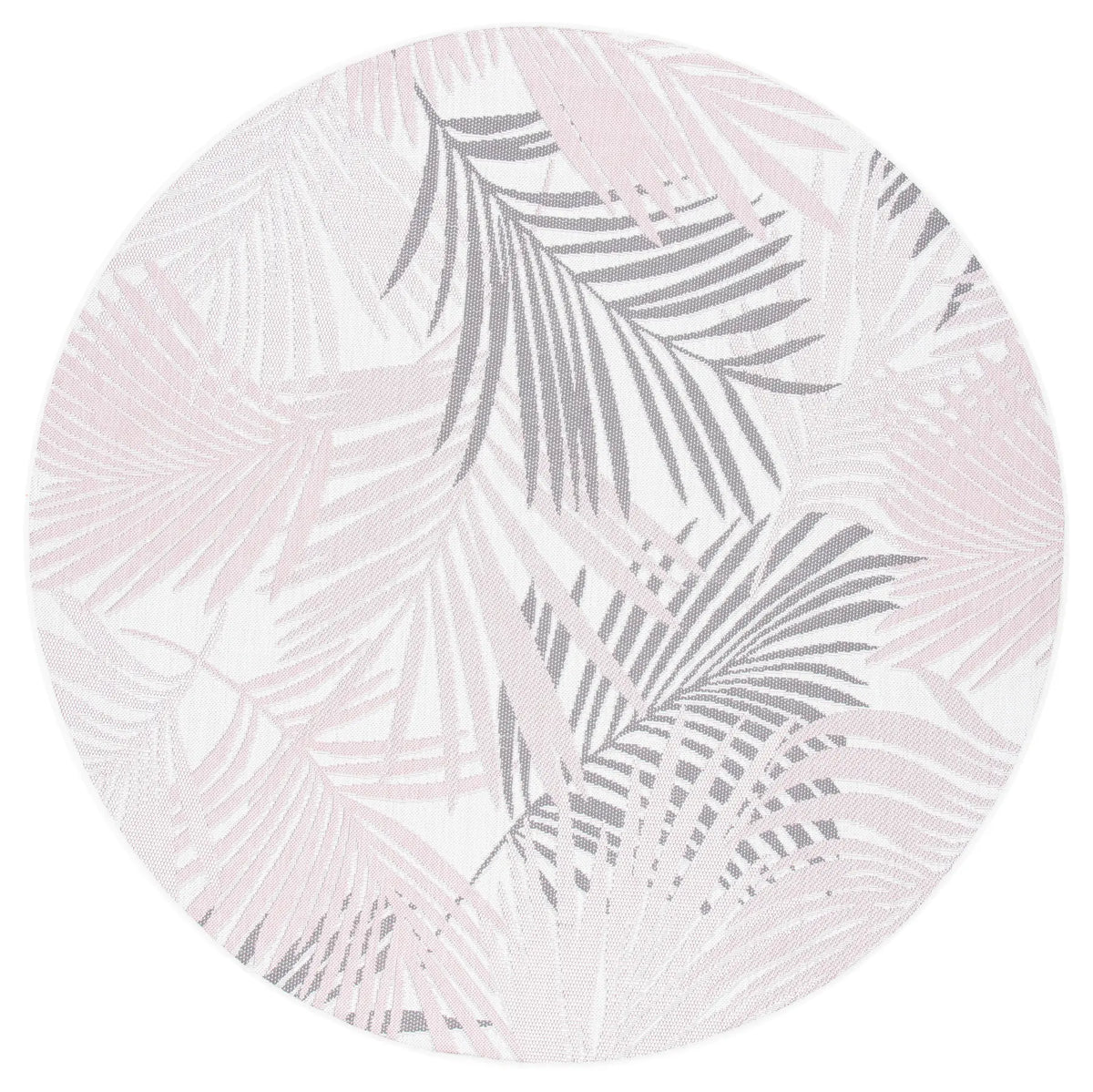 Safavieh Courtyard 6'-7" x 6'-7" Rug in Ivory / Pink