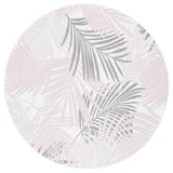Safavieh Courtyard 6'-7" x 6'-7" Rug in Ivory / Pink