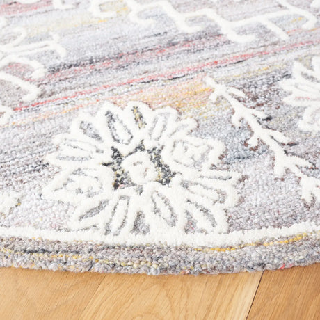 Safavieh Metro 6'-0" x 6'-0" Rug in Red / Ivory