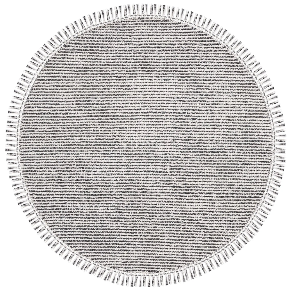 Safavieh Natura 6'-0" x 6'-0" Rug in Black / Ivory