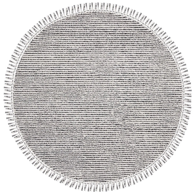 Safavieh Natura 6'-0" x 6'-0" Rug in Black / Ivory