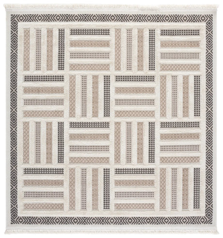 Safavieh Urban 6'-7" x 6'-7" Rug in Beige / Ivory