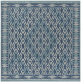 Safavieh Courtyard 6'-7" x 6'-7" Rug in Navy / Aqua