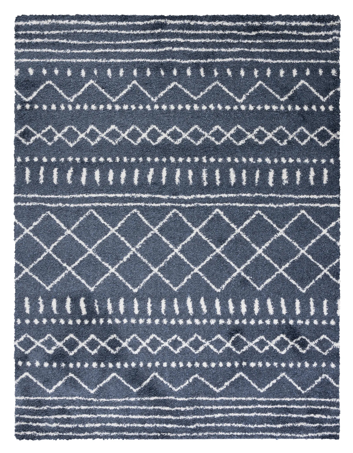 Safavieh Arizona Shag 10'-0" x 14'-0" Rug in Slate Blue / Ivory